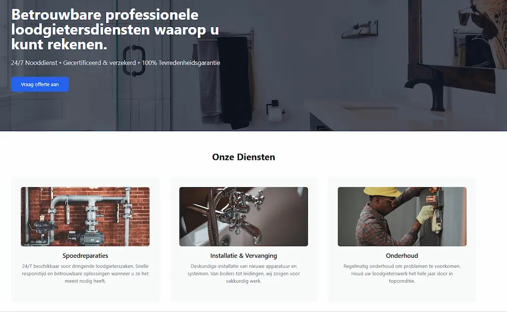 Op Maat Webdesign Project