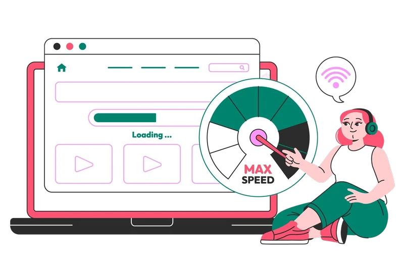 Pagina snelheid vector